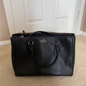 Kate Spade Black Satchel with Structured Design